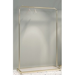 Стійка для одягу та суконь 1500×400×1700 мм у глянцевому золоті